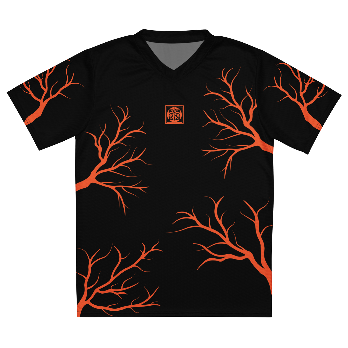 Rami pattern jersey black orange