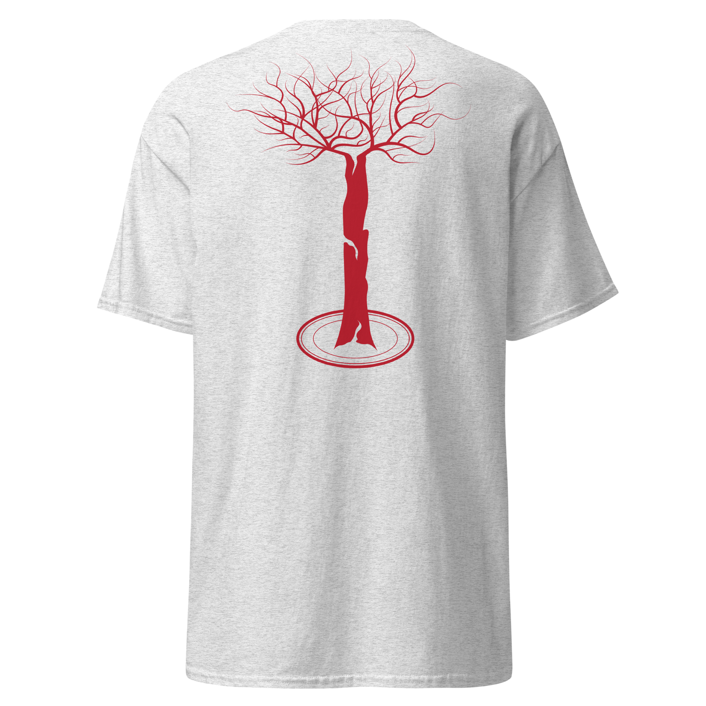 Arbor t-shirt grey and red (embroidered logo)