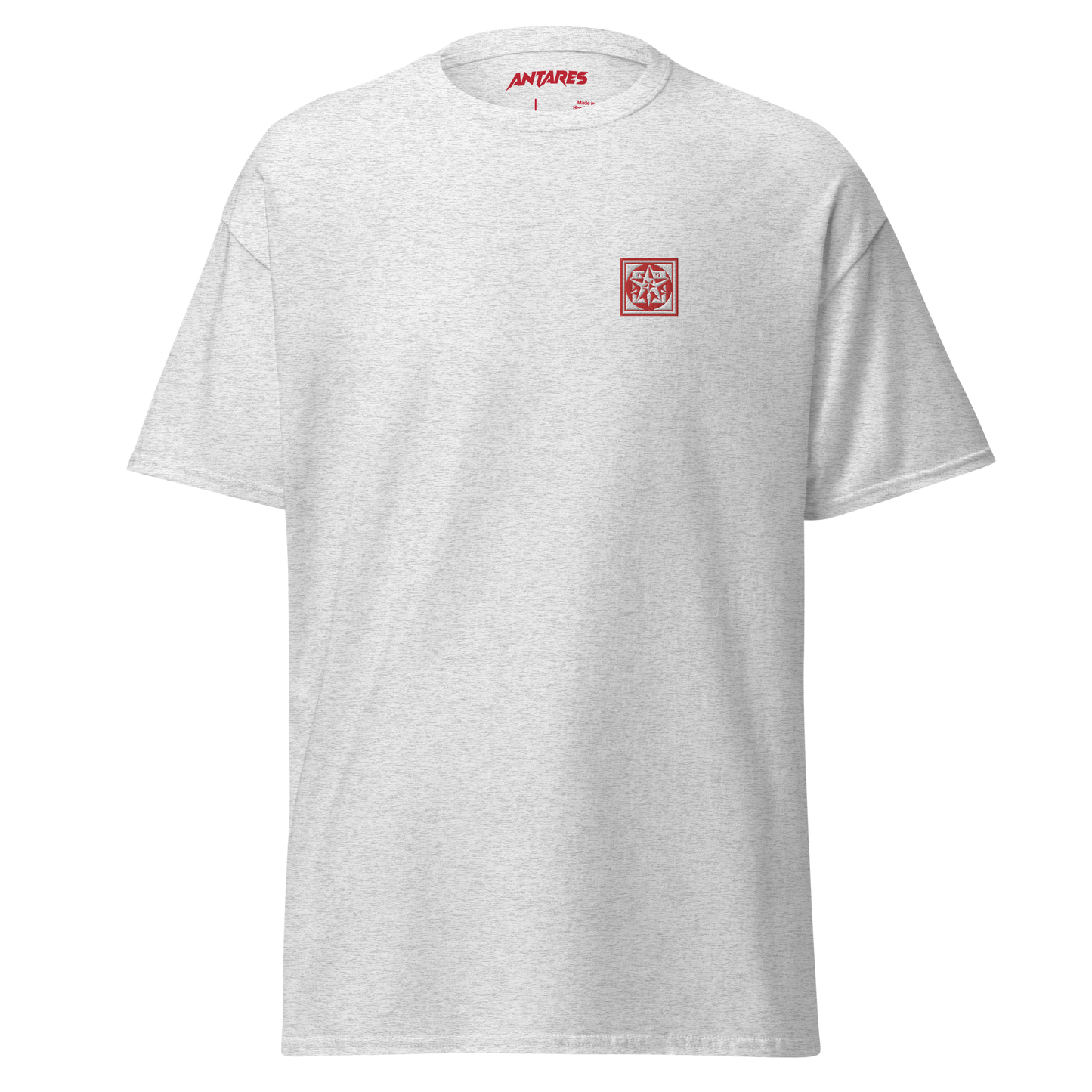 Arbor t-shirt grey and red (embroidered logo)