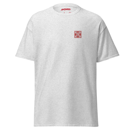 Arbor t-shirt grey and red (embroidered logo)