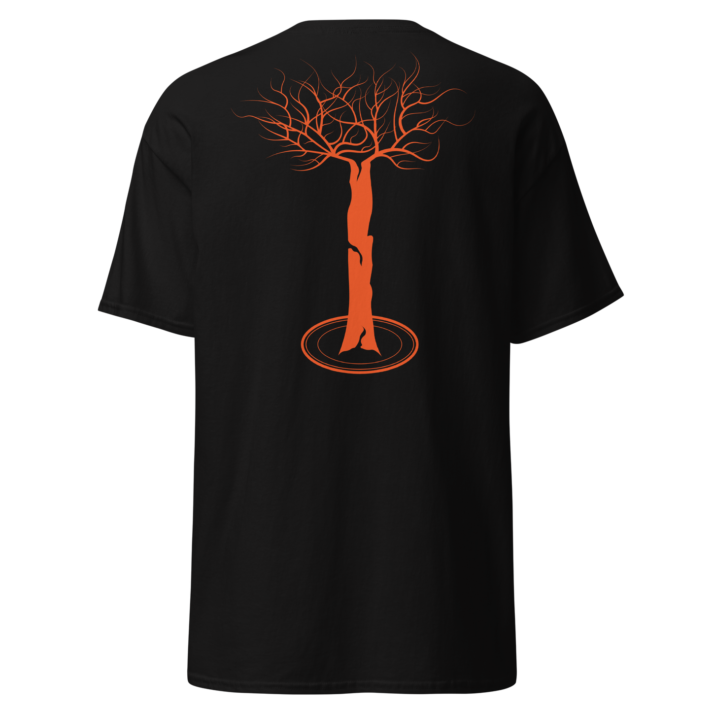 Arbor t-shirt black and orange (embroidered logo)