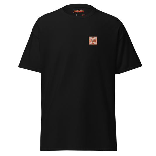 Arbor t-shirt black and orange (embroidered logo)