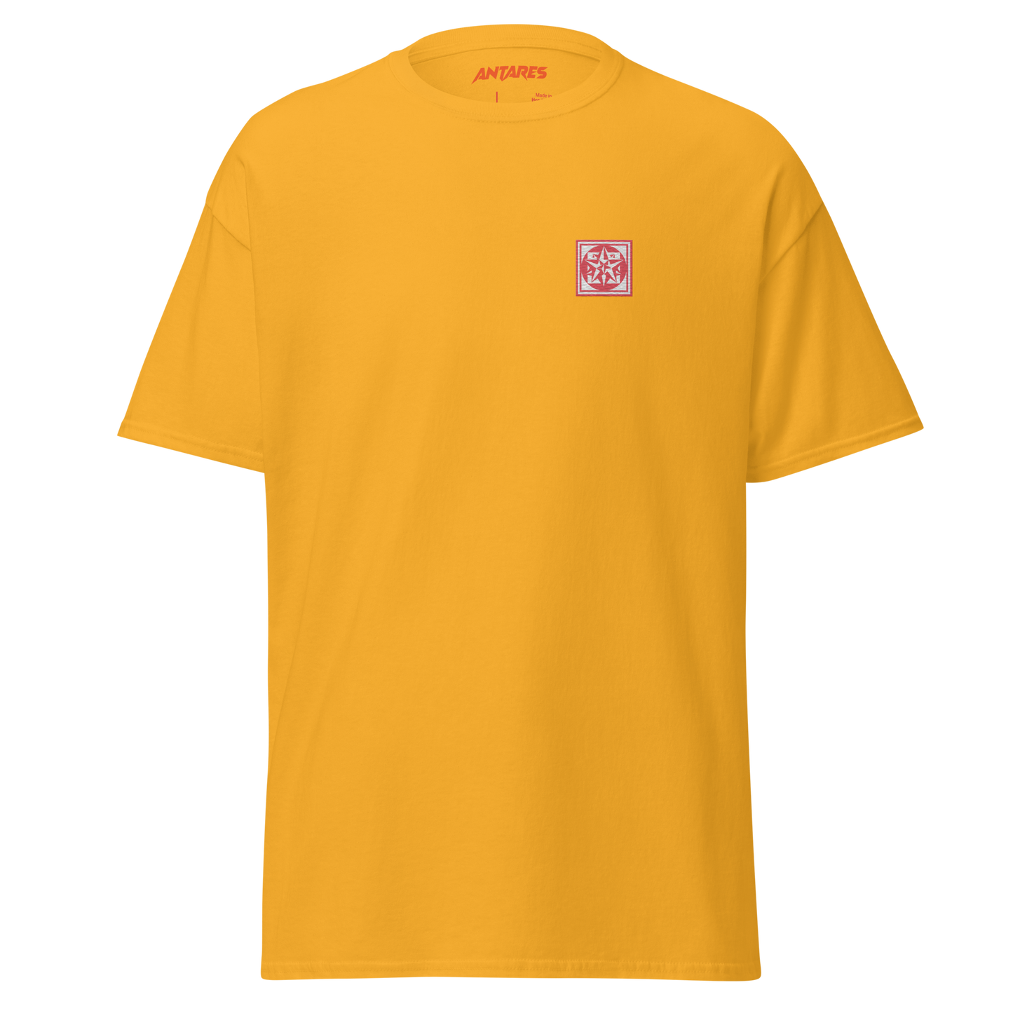 Arbor t-shirt yellow and pink (embroidered logo)