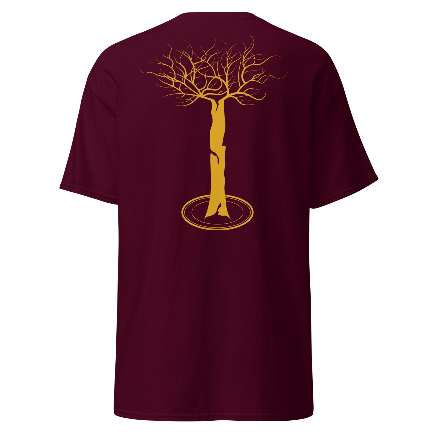 Arbor t-shirt red and gold (embroidered logo)