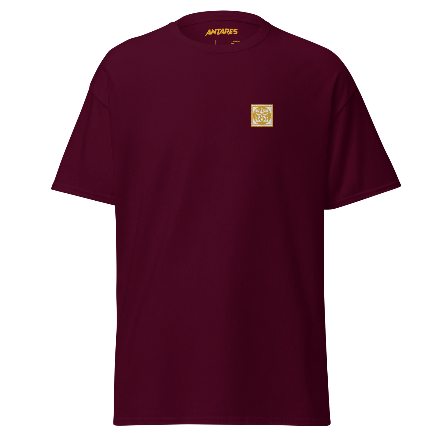 Arbor t-shirt red and gold (embroidered logo)