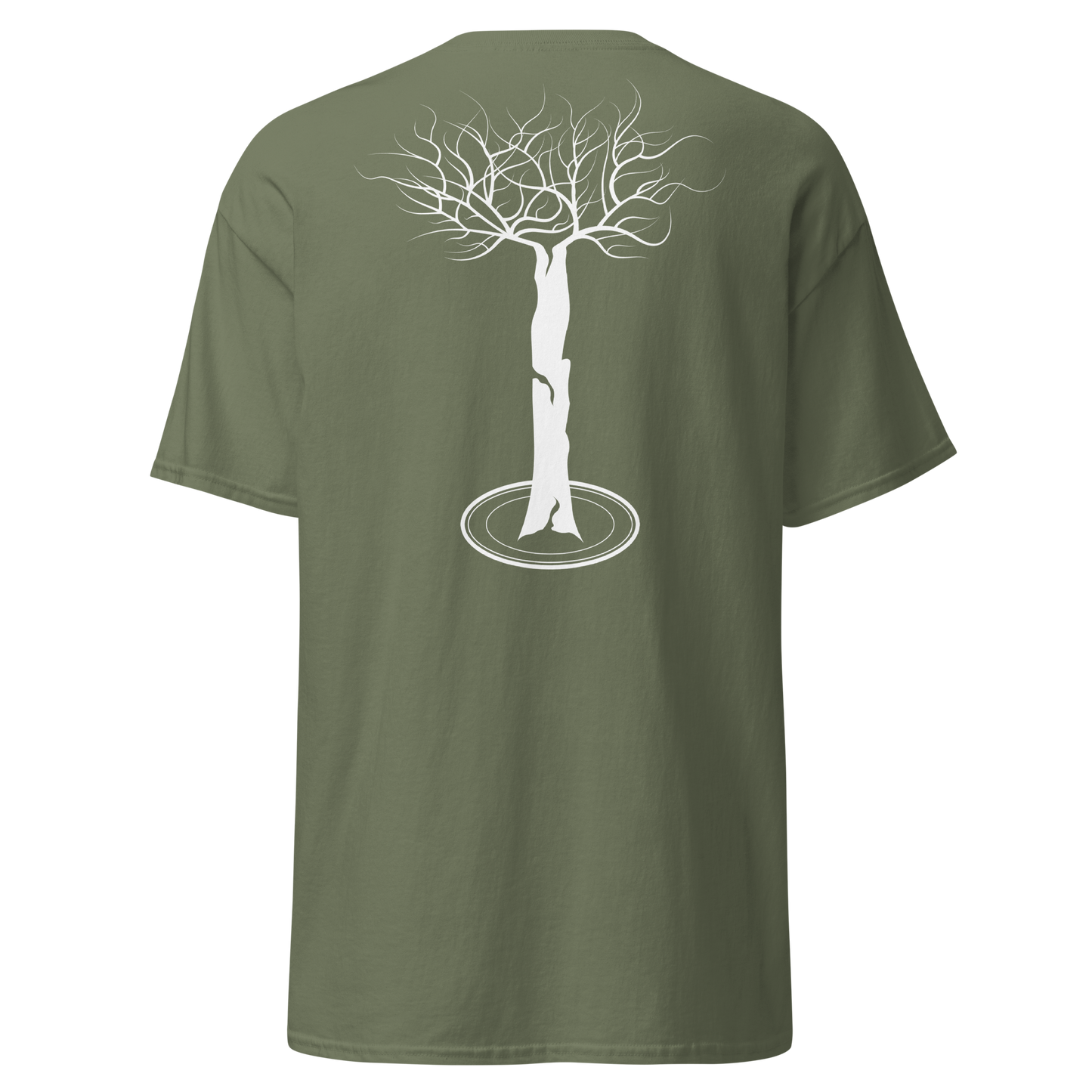 Arbor t-shirt green and white (embroidered logo)