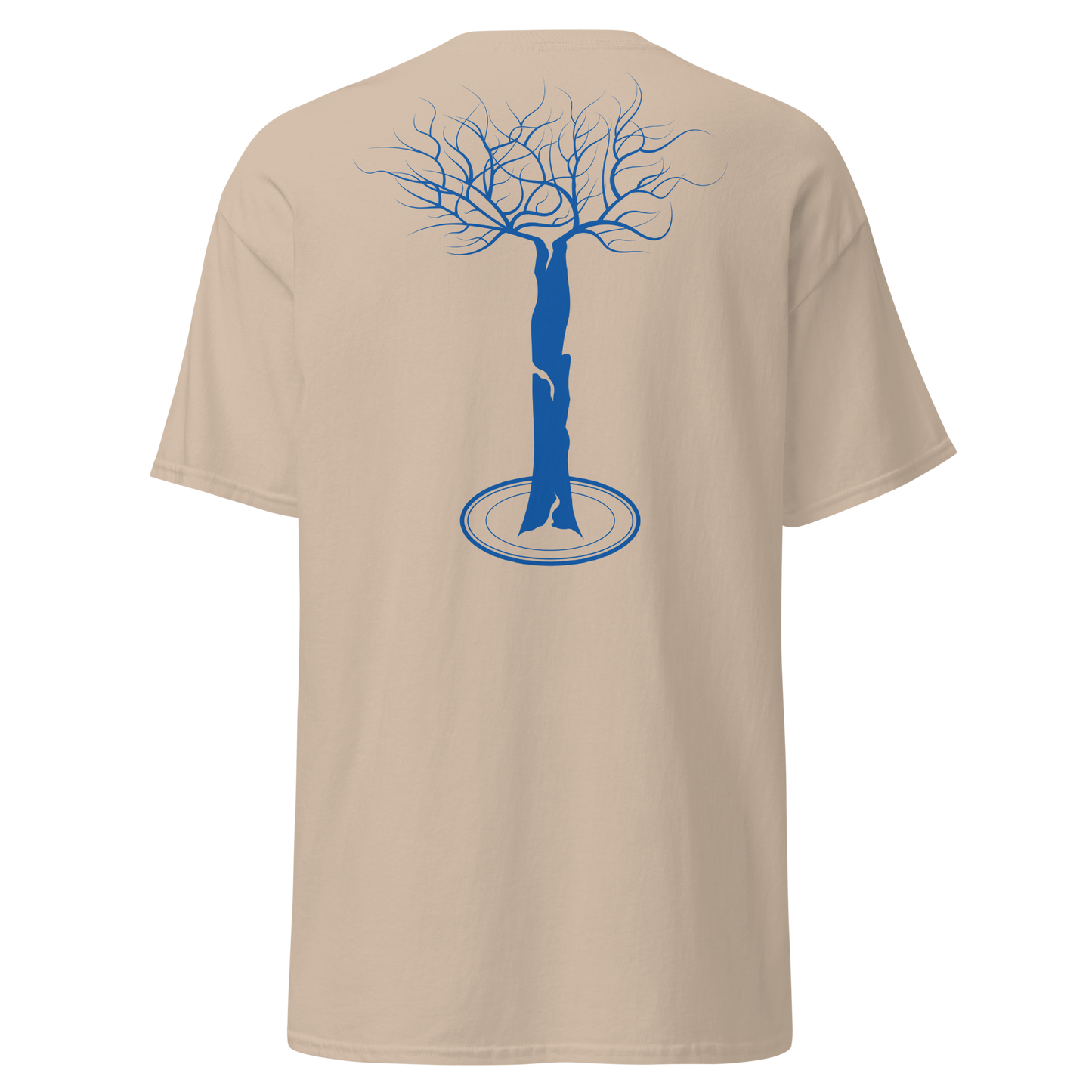 Arbor t-shirt beige and blue (embroidered logo)