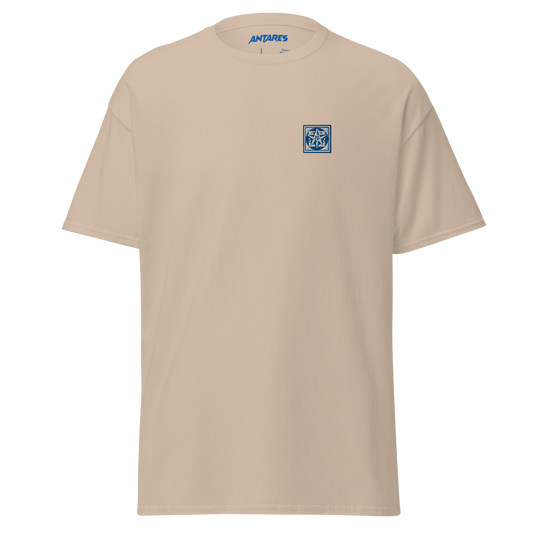 Arbor t-shirt beige and blue (embroidered logo)