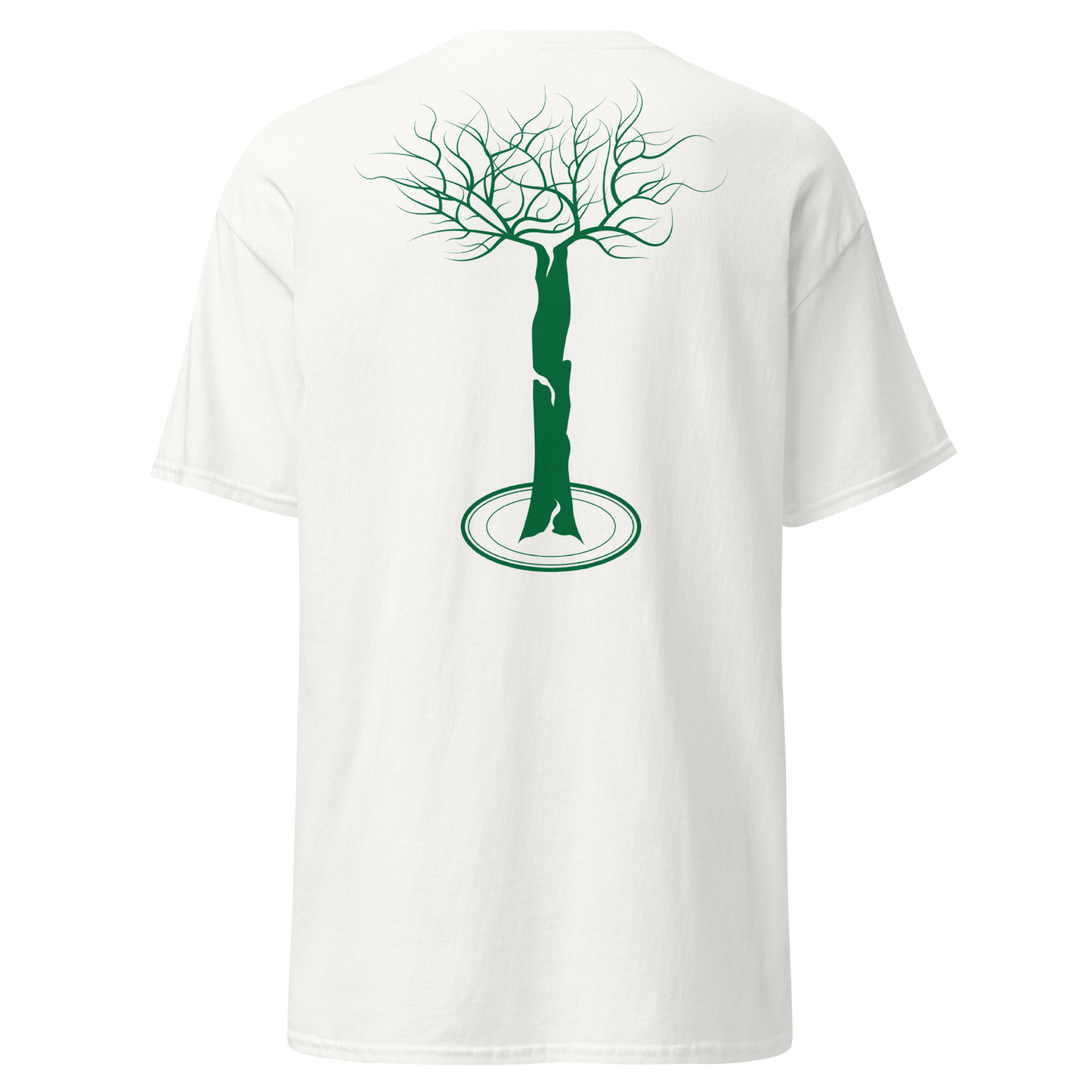 Arbor t-shirt white and green (embroidered logo)