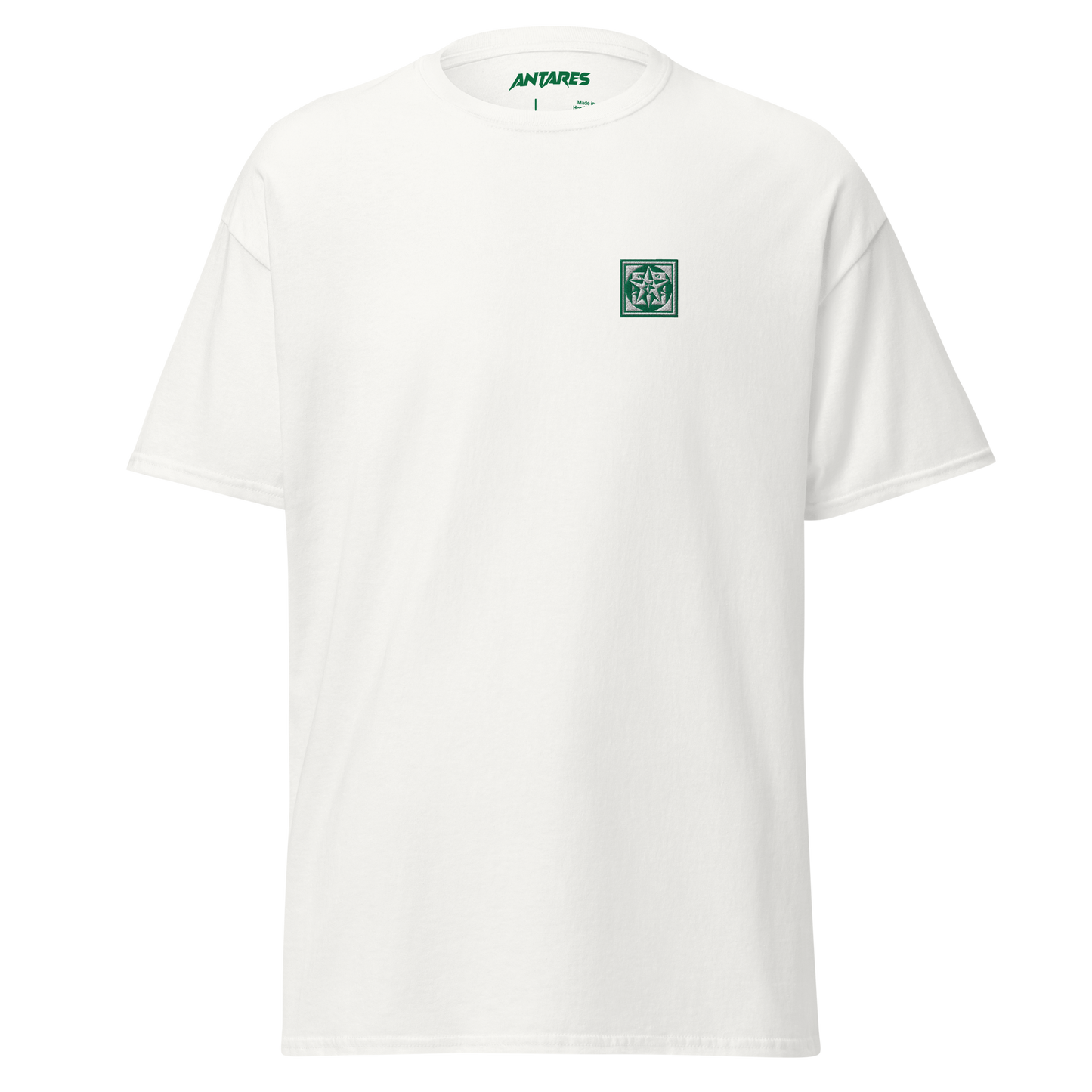 Arbor t-shirt white and green (embroidered logo)