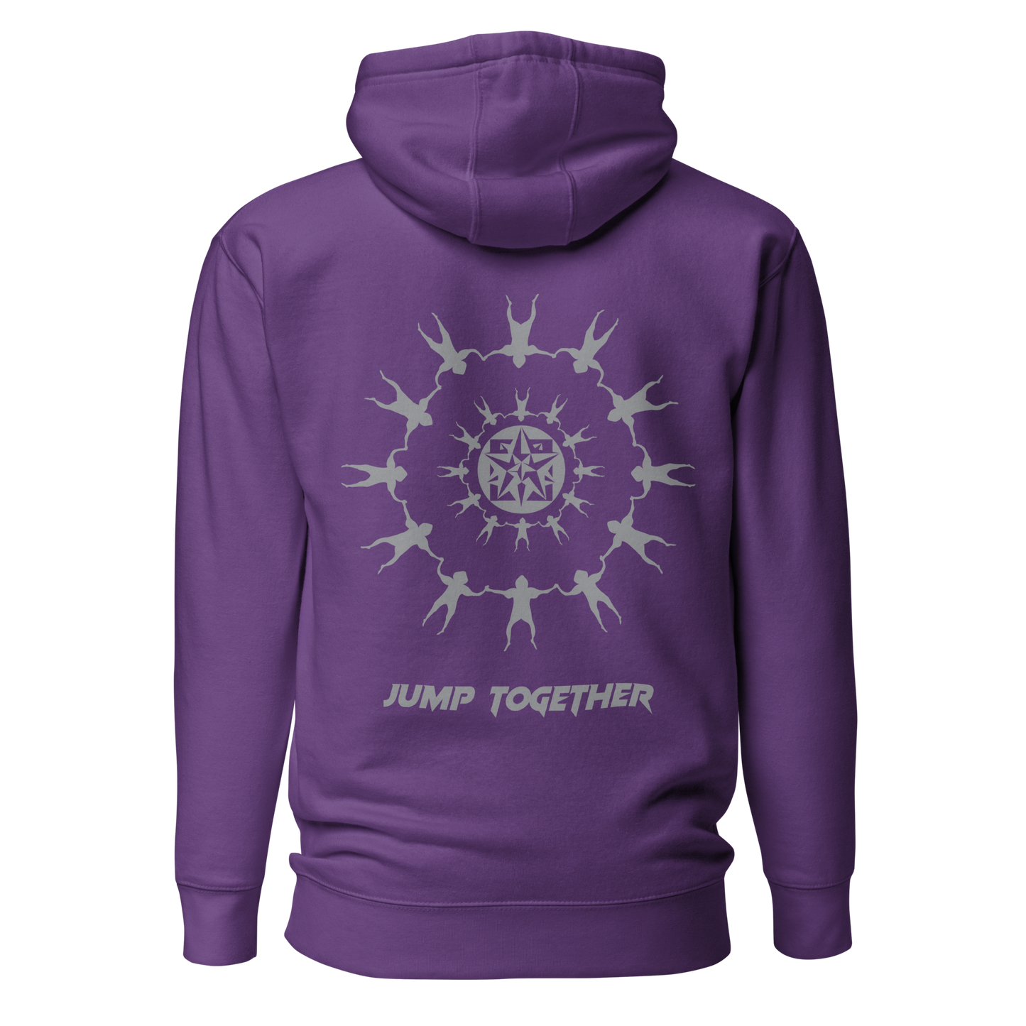 Parachute hoodie purple and grey