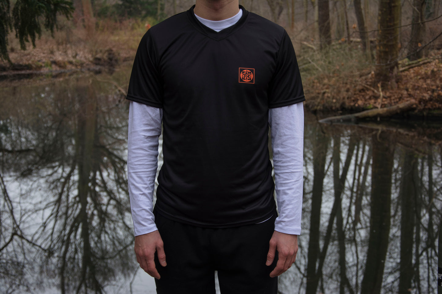 Arbor jersey black orange